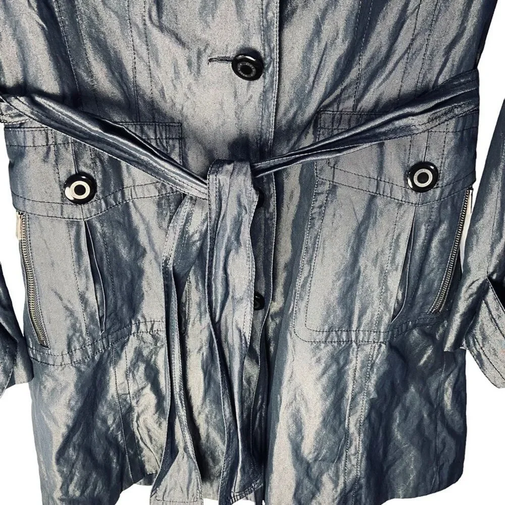 Anne Klein Navy Trench Coat